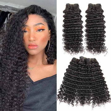Brazilian Remy Deep Wavy Human Hair Wigs With Bundles-5